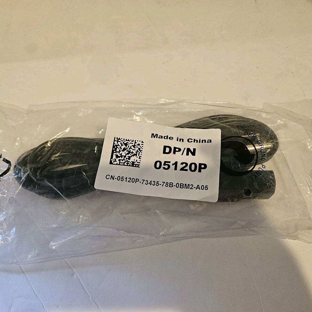 (Dell) DP/N 05120P 6Ft‎ Original Computer/Monitor Universal AC/power Cable
